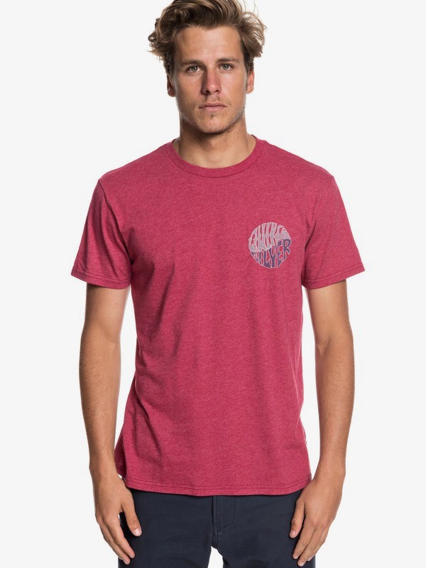 quiksilver, Camiseta Knock Out, BRICK RED HEATHER (rqnh) 0 Camiseta Knock Out Rojo AQYZT05933 Quiksilver