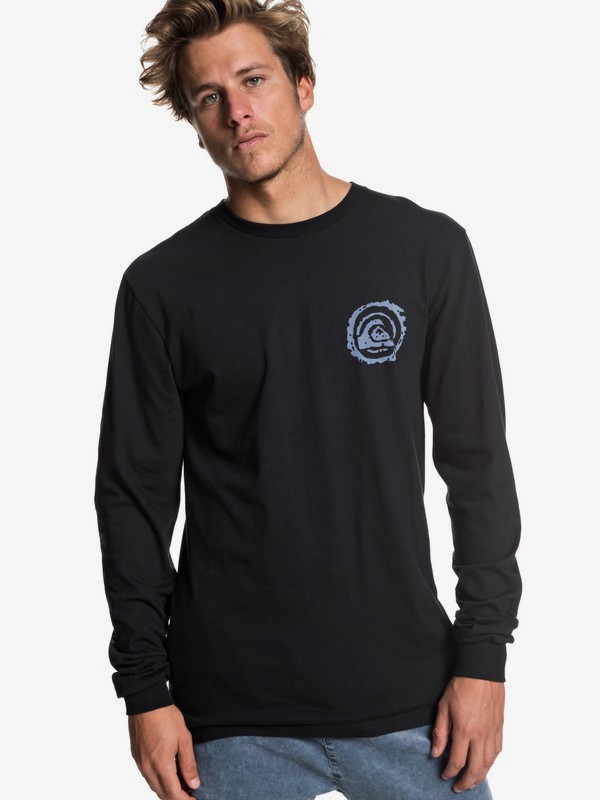 quiksilver, Obvious Winner Long Sleeve Tee, BLACK (kvj0) 0 Obvious Winner Long Sleeve Tee Black AQYZT05940 Quiksilver