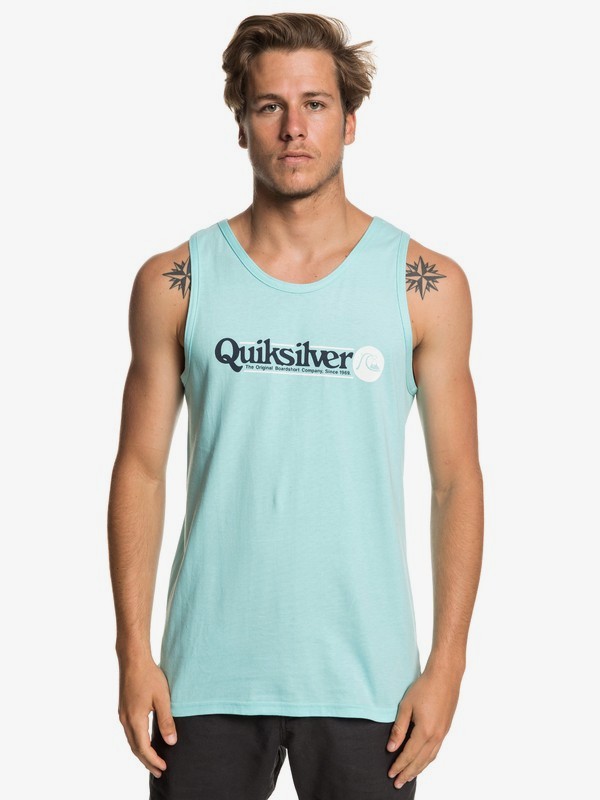 quiksilver, Art Tickle Tee, AQUA SPLASH (bzg0) 0 Art Tickle Tee Blue AQYZT05948 Quiksilver