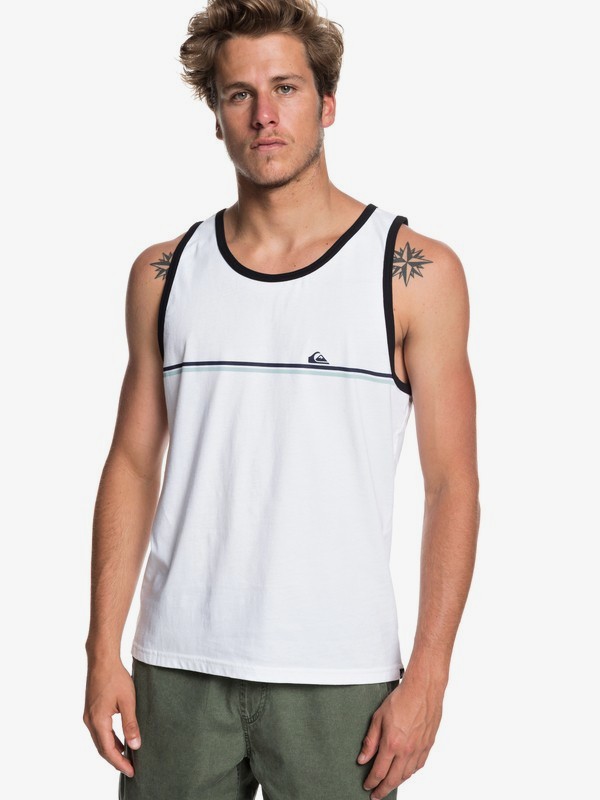 quiksilver, Aussie Stripe Tank, WHITE (wbb0) 0 Aussie Stripe Tank White AQYZT05949 Quiksilver