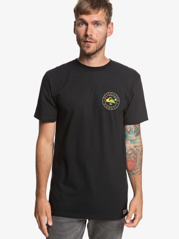quiksilver, Outlined Tee, BLACK (kvj0) 0 Outlined Tee Black AQYZT05954 Quiksilver