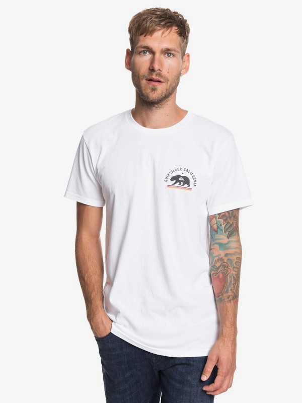 quiksilver, The Cub CA Tee, WHITE (wbb0) 0 The Cub CA Tee White AQYZT05962 Quiksilver