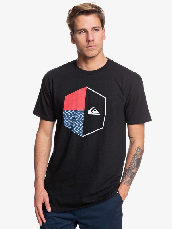 quiksilver, Camiseta - Galactic Circle, BLACK (kvj0) 0 Camiseta - Galactic Circle Negro AQYZT06050 Quiksilver