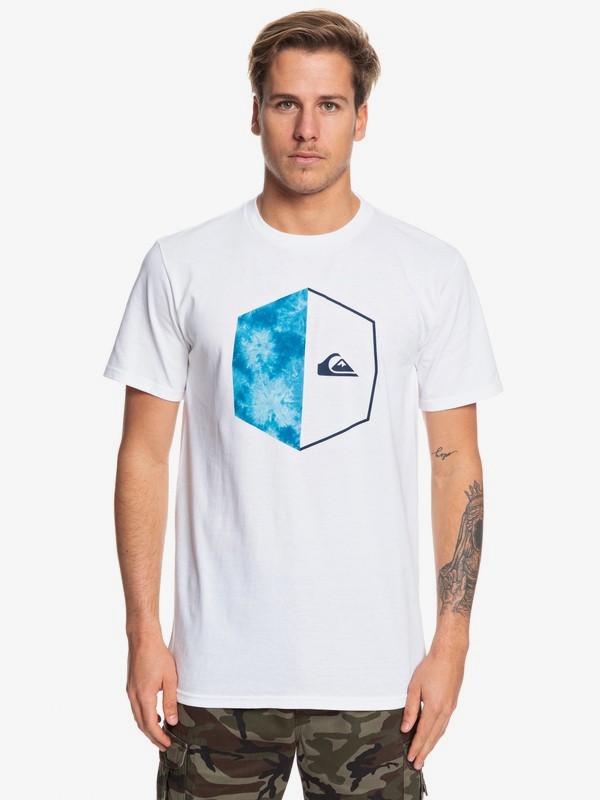 quiksilver, Galactic Circle Tee, WHITE (wbb0) 0 Galactic Circle Tee White AQYZT06050 Quiksilver