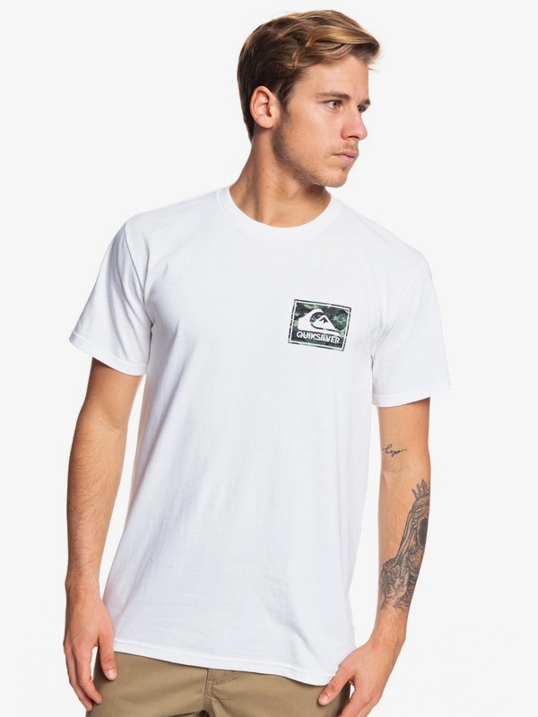 quiksilver, Architexture Tee, WHITE (wbb0) 0 Architexture Tee White AQYZT06051 Quiksilver