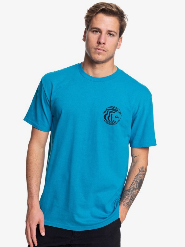 quiksilver, Obscure Groove Tee, FJORD BLUE (bpj0) 0 Obscure Groove Tee Blue AQYZT06056 Quiksilver