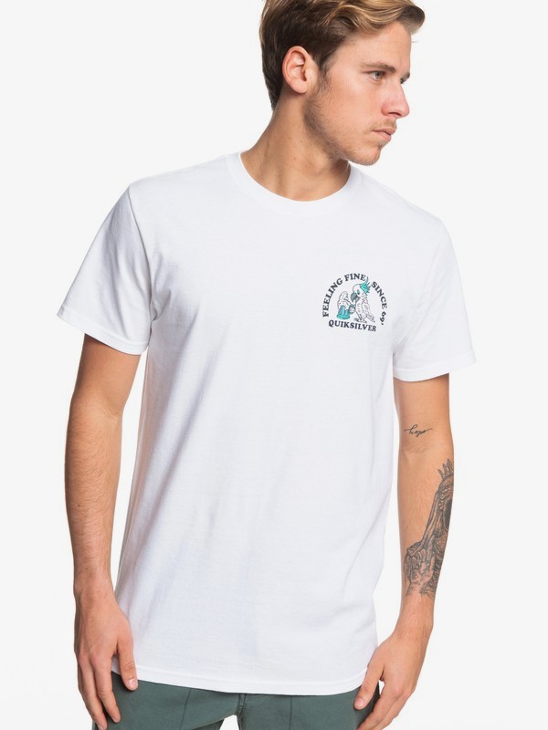 quiksilver, Modern Games Tee, WHITE (wbb0) 0 Modern Games Tee White AQYZT06059 Quiksilver