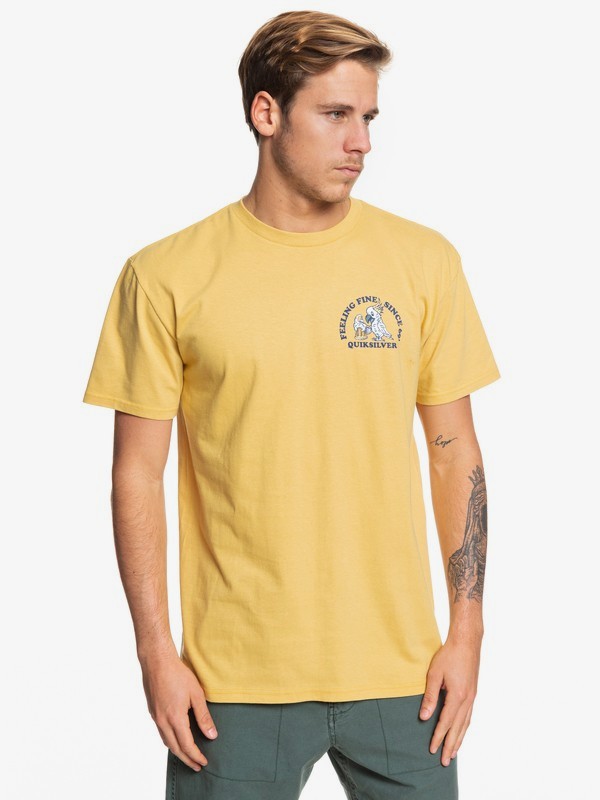 quiksilver, Modern Games Tee, RATTAN (yhp0) 0 Modern Games Tee Yellow AQYZT06059 Quiksilver