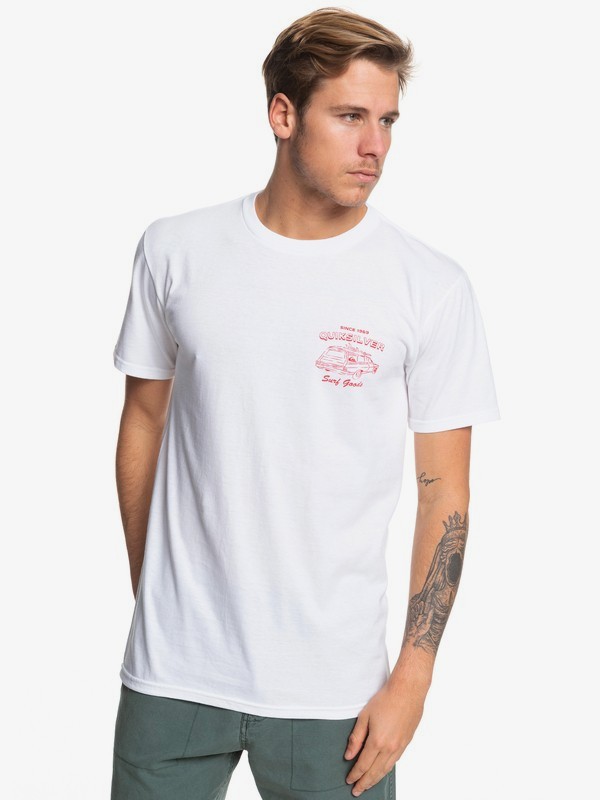 quiksilver, Home Of Surfing Tee, WHITE (wbb0) 0 Home Of Surfing Tee White AQYZT06060 Quiksilver