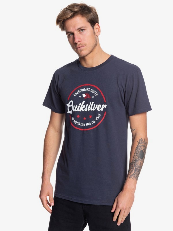 quiksilver, Mental Notes USA Tee, BLUE NIGHTS (btk0) 0 Mental Notes USA Tee Blue AQYZT06062 Quiksilver