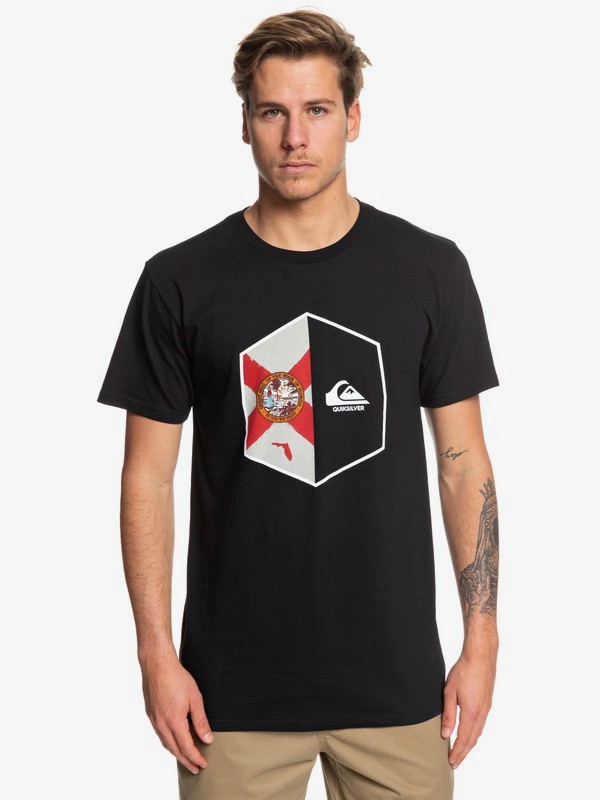 quiksilver, FL Shield Tee, BLACK (kvj0) 0 FL Shield Tee Black AQYZT06072 Quiksilver