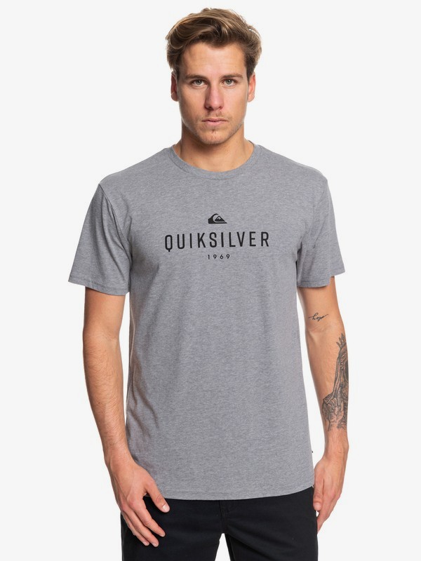 quiksilver, Mispoken Word Tee, MEDIUM GREY HEATHER (kpvh) 0 Mispoken Word Tee Black AQYZT06074 Quiksilver