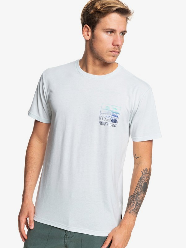 quiksilver, Raw Angel Tee, SKY GRAY HEATHER (beyh) 0 Raw Angel Tee Blue AQYZT06077 Quiksilver