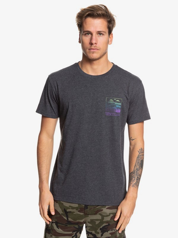 quiksilver, Raw Angel Tee, CHARCOAL HEATHER (ktah) 0 Raw Angel Tee Black AQYZT06077 Quiksilver