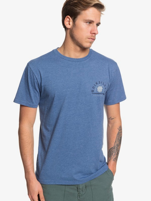quiksilver, Lost Sun Tee, BIJOU BLUE HEATHER (bngh) 0 Lost Sun Tee Blue AQYZT06079 Quiksilver