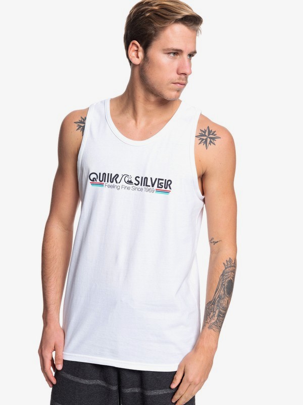 quiksilver, Burning Power Tank, WHITE (wbb0) 0 Burning Power Tank White AQYZT06080 Quiksilver