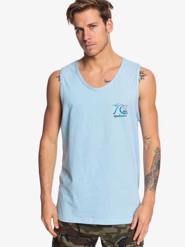 quiksilver, Faded Potential Tank, AIRY BLUE (bfa0) 0 Faded Potential Tank Blue AQYZT06081 Quiksilver