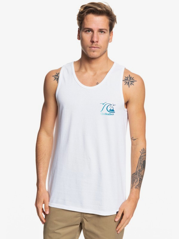 quiksilver, Faded Potential Tank, WHITE (wbb0) 0 Faded Potential Tank White AQYZT06081 Quiksilver