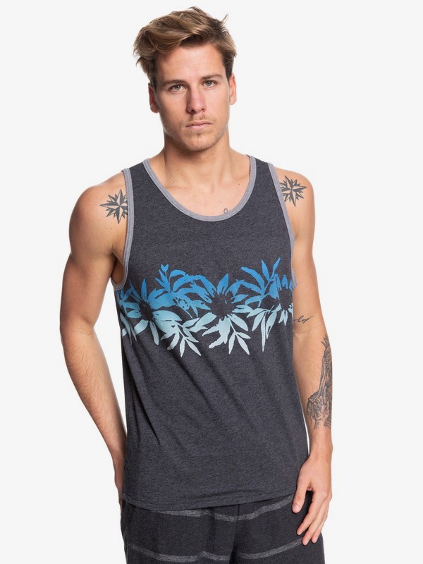 quiksilver, Down Under Tank, CHARCOAL HEATHER (ktah) 0 Down Under Tank Black AQYZT06084 Quiksilver