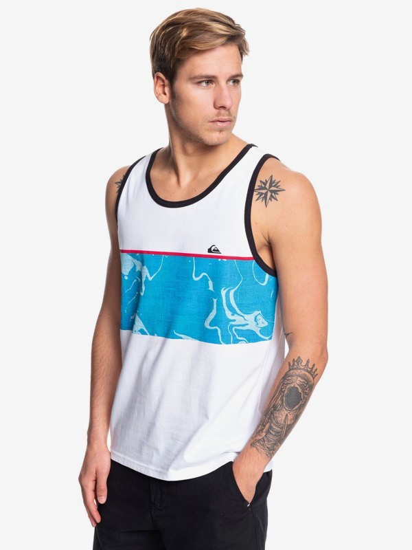 quiksilver, Down Under Tank, WHITE (wbb0) 0 Down Under Tank White AQYZT06084 Quiksilver