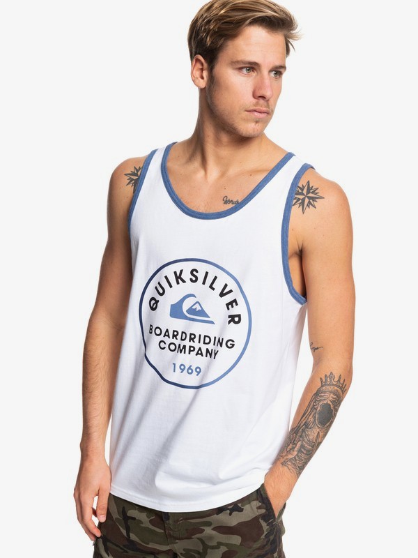 quiksilver, Rainbow Circle Tank, WHITE (wbb0) 0 Rainbow Circle Tank White AQYZT06085 Quiksilver