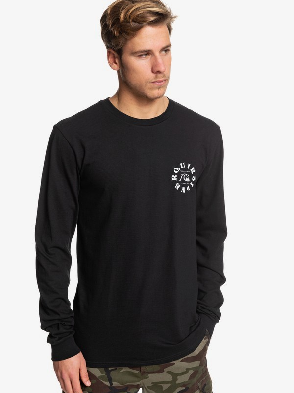 quiksilver, Ocean Age Long Sleeve Tee, BLACK (kvj0) 0 Ocean Age Long Sleeve Tee Black AQYZT06087 Quiksilver
