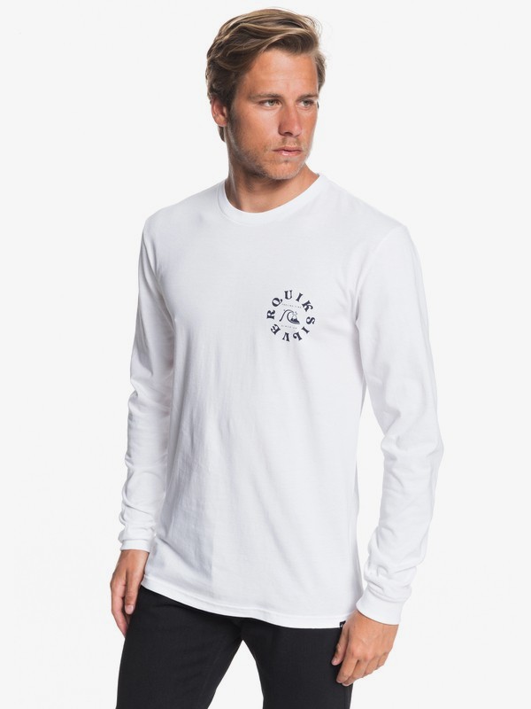 quiksilver, Ocean Age Long Sleeve Tee, WHITE (wbb0) 0 Ocean Age Long Sleeve Tee White AQYZT06087 Quiksilver