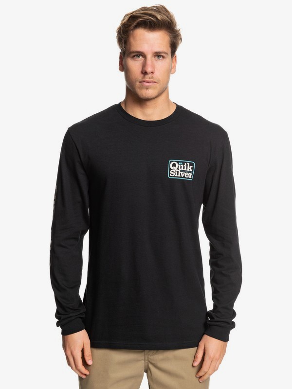 quiksilver, Born Adventurer Long Sleeve Tee, BLACK (kvj0) 0 Born Adventurer Long Sleeve Tee Black AQYZT06089 Quiksilver