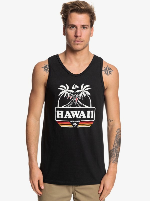 quiksilver, HI Palm Tank, BLACK (kvj0) 0 HI Palm Tank Black AQYZT06093 Quiksilver