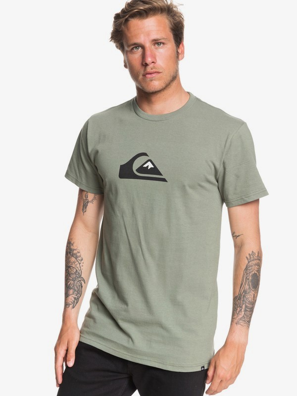quiksilver, Comp Logo - Camiseta para Hombre, AGAVE GREEN (gzc0) 0 Comp Logo - Camiseta para Hombre Verde AQYZT06175 Quiksilver