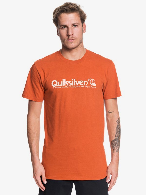 quiksilver, Modern Legends Tee, BURNT BRICK (mpm0) 0 Modern Legends Tee Pink AQYZT06176 Quiksilver