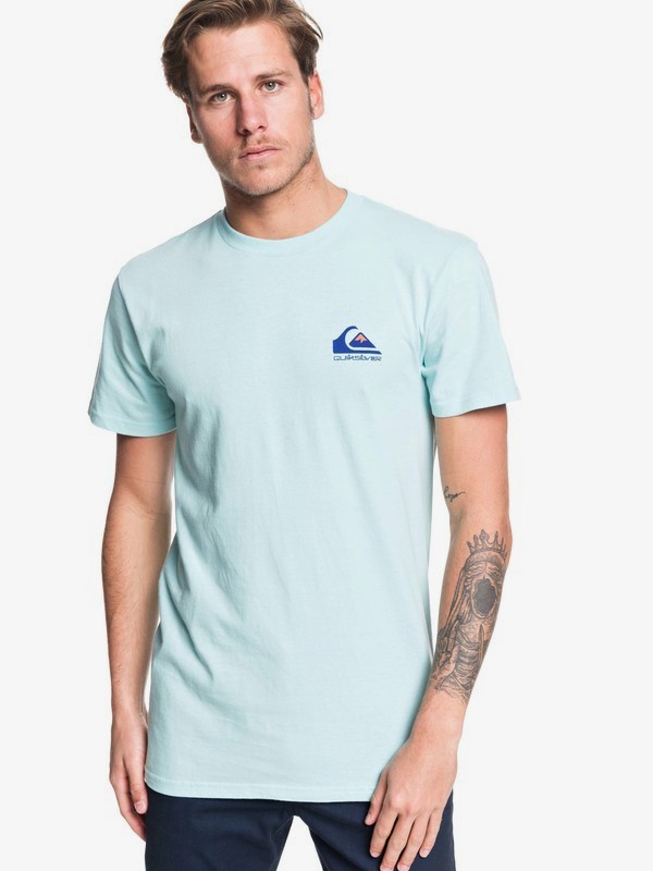 quiksilver, Omni Logo Tee, PASTEL TURQUOISE (bfq0) 0 Omni Logo Tee Blue AQYZT06178 Quiksilver