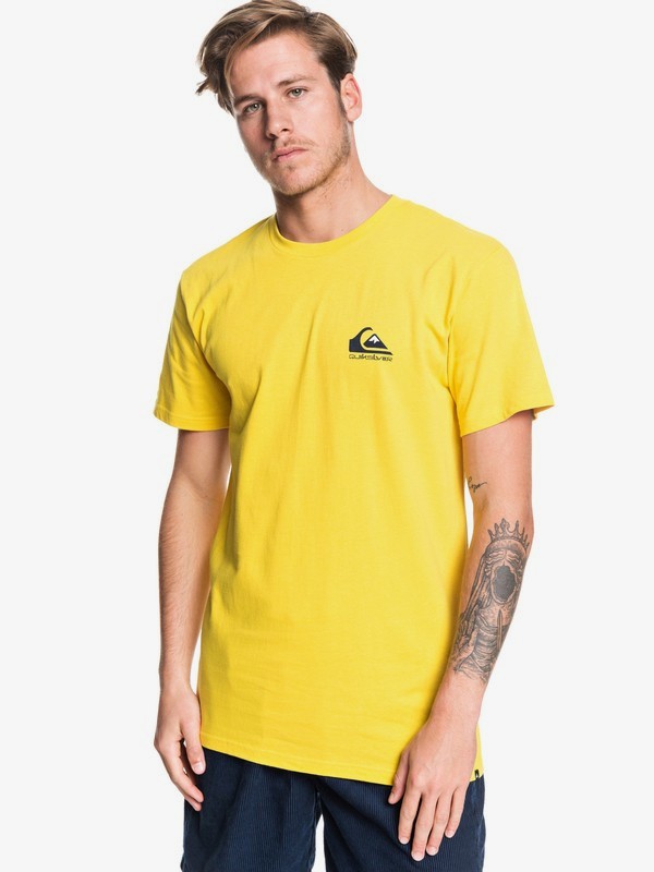 quiksilver, Omni Logo Tee, SULPHUR (gjc0) 0 Omni Logo Tee Green AQYZT06178 Quiksilver