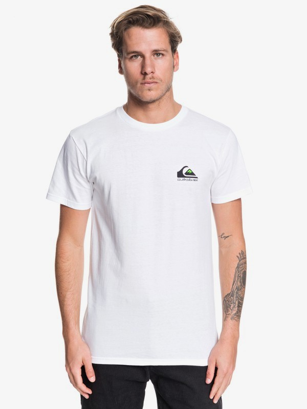 quiksilver, Omni Logo Tee, WHITE (wbb0) 0 Omni Logo Tee White AQYZT06178 Quiksilver