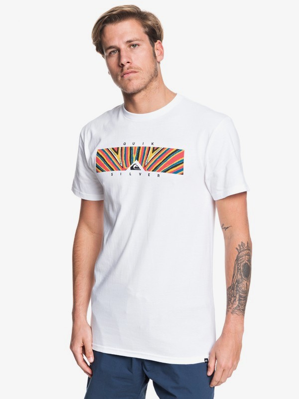 quiksilver, Box Heat Tee, WHITE (wbb0) 0 Box Heat Tee White AQYZT06180 Quiksilver