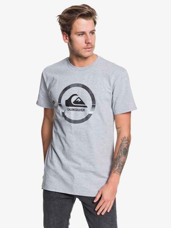 quiksilver, Snake Dreams Tee, ATHLETIC HEATHER (sgrh) 0 Snake Dreams Tee Grey AQYZT06185 Quiksilver