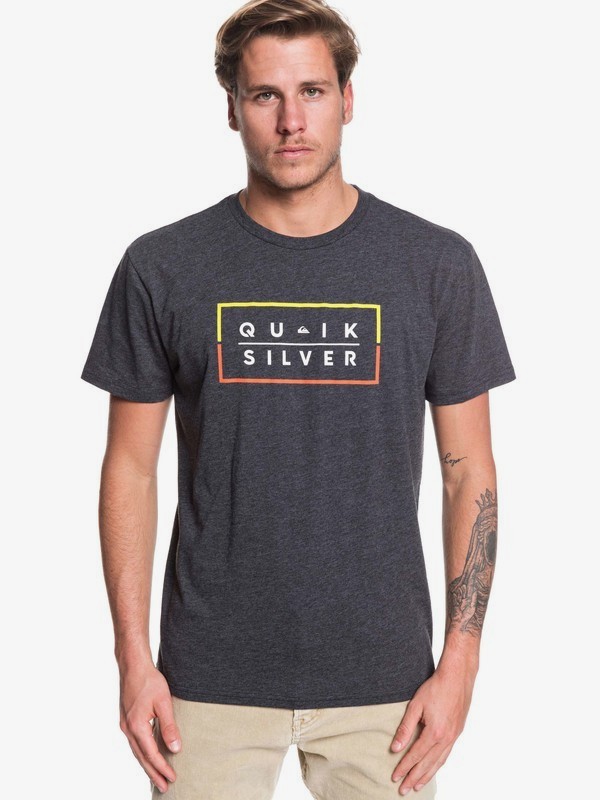 quiksilver, Clued Up Tee, CHARCOAL HEATHER (ktah) 0 Clued Up Tee Black AQYZT06203 Quiksilver