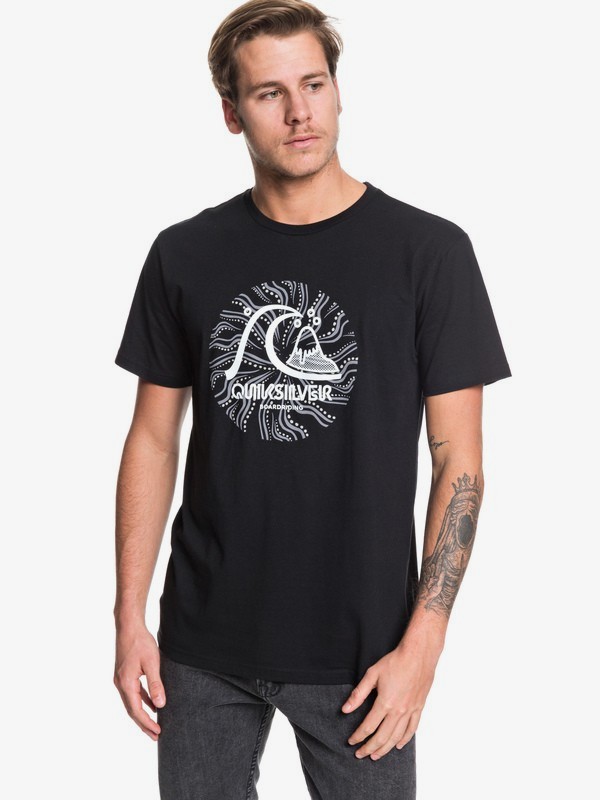 quiksilver, Custom Prints Tee, BLACK (kvj0) 0 Custom Prints Tee Black AQYZT06204 Quiksilver