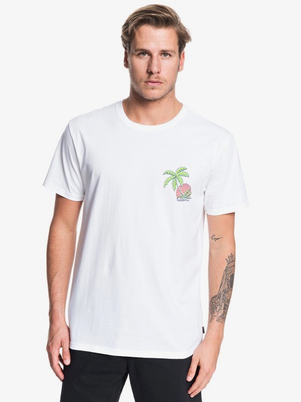 quiksilver, In The Jungle Tee, WHITE (wbb0) 0 In The Jungle Tee White AQYZT06206 Quiksilver