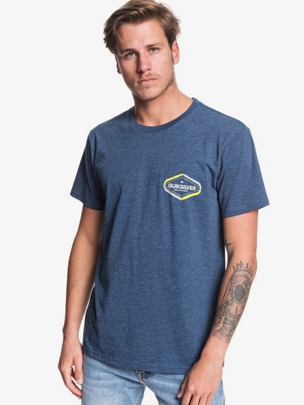 quiksilver, Solid Find Tee, MOONLIT OCEAN HEATHER (bykh) 0 Solid Find Tee Blue AQYZT06210 Quiksilver