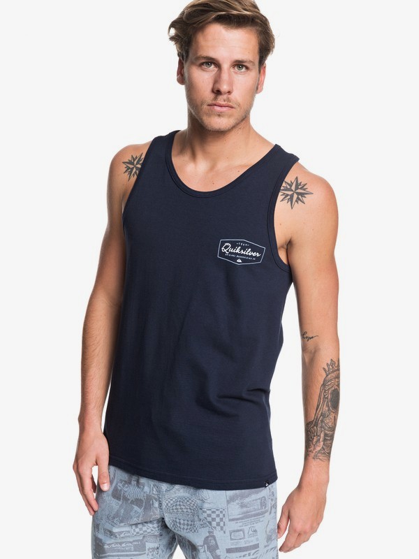 quiksilver, Inside Lines Tank, SKY CAPTAIN (kye0) 0 Inside Lines Tank Black AQYZT06211 Quiksilver