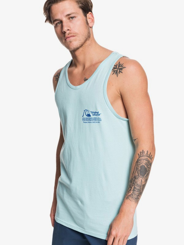 quiksilver, Daily Wax Tank, PASTEL TURQUOISE (bfq0) 0 Daily Wax Tank Blue AQYZT06213 Quiksilver