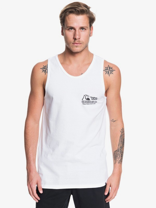 quiksilver, Daily Wax Tank, WHITE (wbb0) 0 Daily Wax Tank White AQYZT06213 Quiksilver