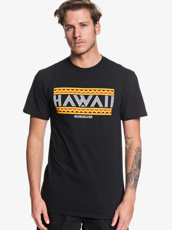 quiksilver, HI Airmail Tee, BLACK (kvj0) 0 HI Airmail Tee Black AQYZT06217 Quiksilver