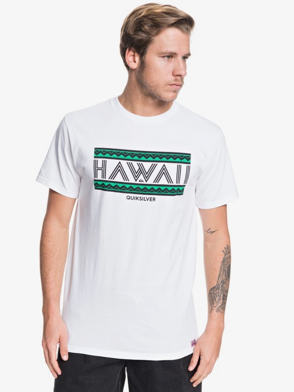 quiksilver, HI Airmail Tee, WHITE (wbb0) 0 HI Airmail Tee White AQYZT06217 Quiksilver
