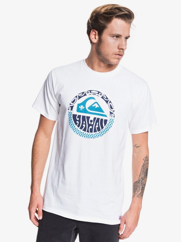 quiksilver, HI Sixty Tee, WHITE (wbb0) 0 HI Sixty Tee White AQYZT06218 Quiksilver