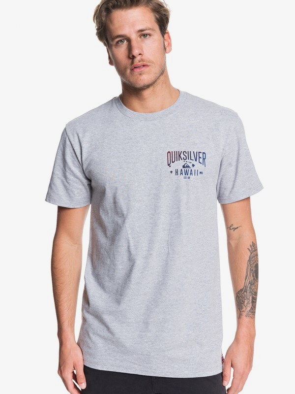 quiksilver, HI Garage Tee, ATHLETIC HEATHER (sgrh) 0 HI Garage Tee Grey AQYZT06219 Quiksilver