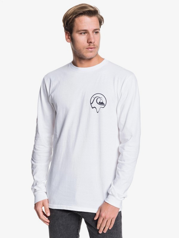 quiksilver, Dead Island Long Sleeve Tee, WHITE (wbb0) 0 Dead Island Long Sleeve Tee White AQYZT06229 Quiksilver