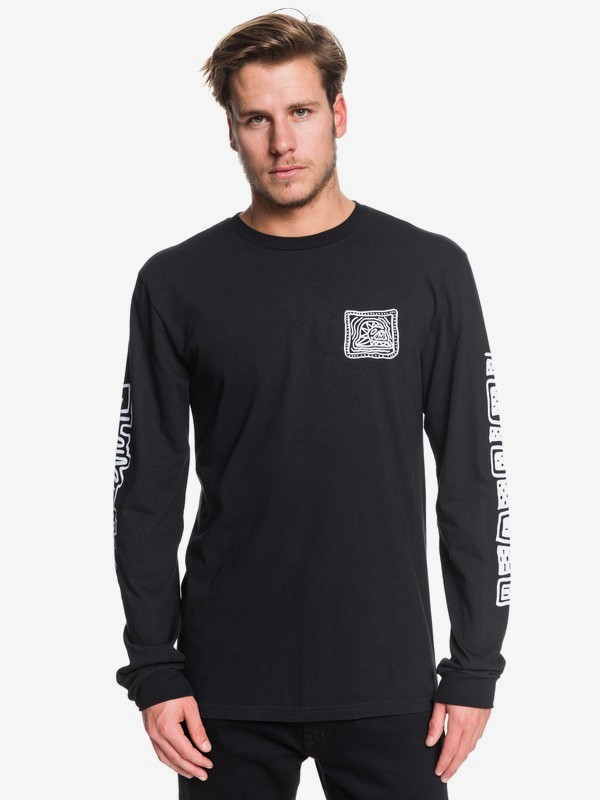 quiksilver, Bright Eye Long Sleeve Tee, BLACK (kvj0) 0 Bright Eye Long Sleeve Tee Black AQYZT06230 Quiksilver
