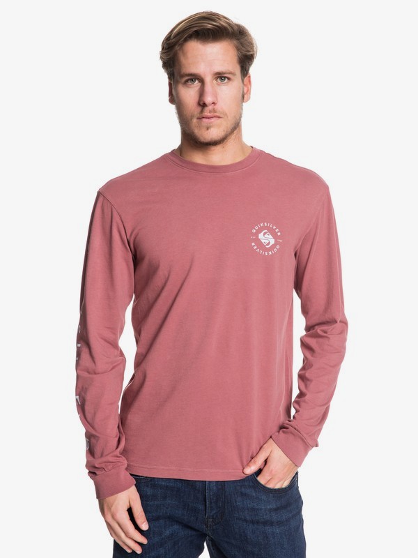 quiksilver, JAMMER LS, DUSTY CEDAR (mmr0) 0 JAMMER LS Pink AQYZT06456 Quiksilver